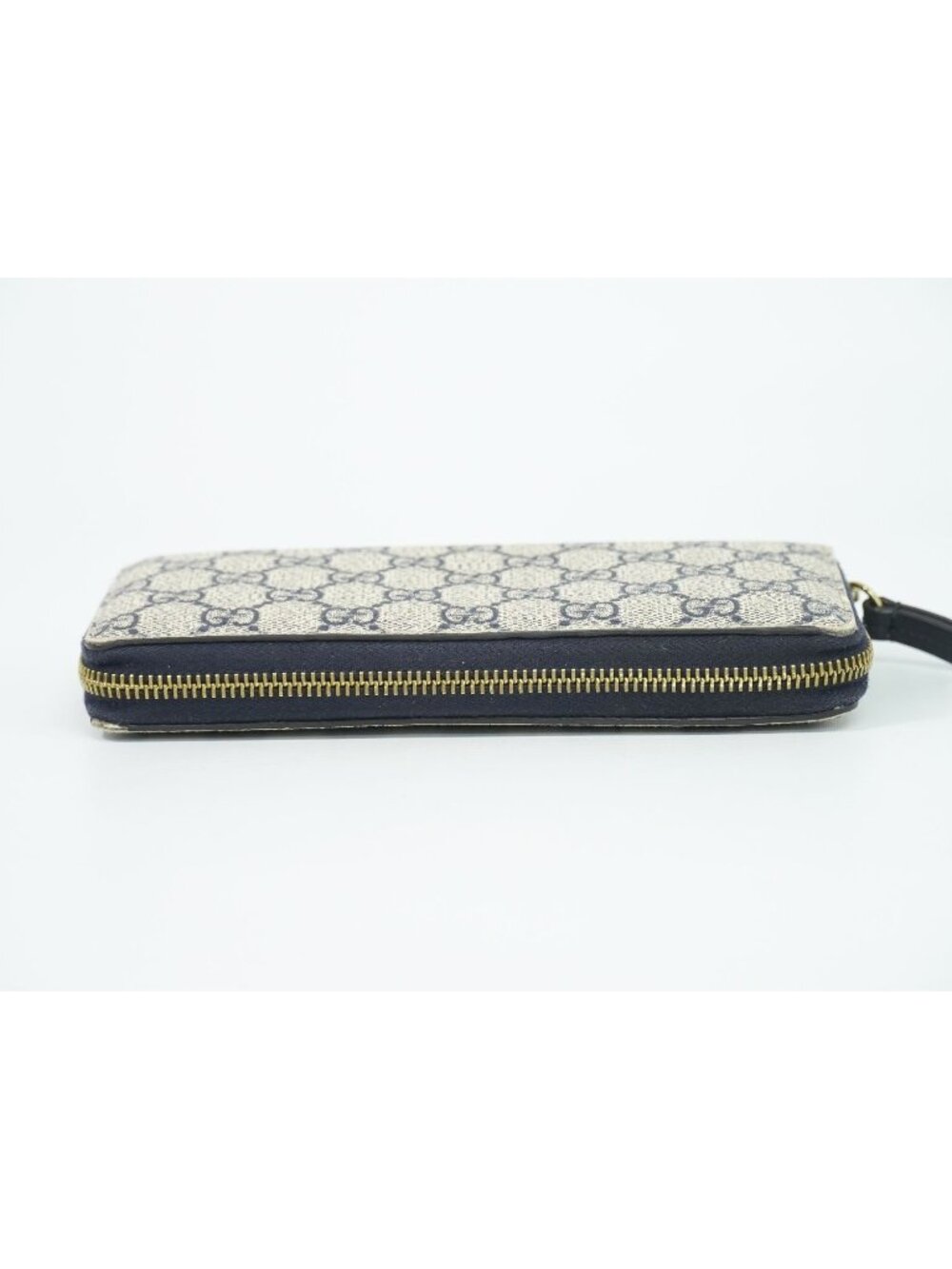 Gucci GG Supreme Zip Around Wallet Navy Vintage - Picture 5 of 9